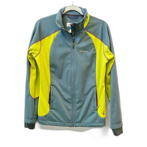 Columbia Green Softshell Jacket Women's Large Tectonic Access Omni-Wind Block
